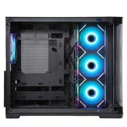 CASE GAMING DARK CAVE CURVED ITGCADCCB - NO ALIMENTATORE - DESIGN CURVO - NERO