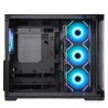CASE GAMING DARK CAVE CURVED ITGCADCCB - NO ALIMENTATORE - DESIGN CURVO - NERO