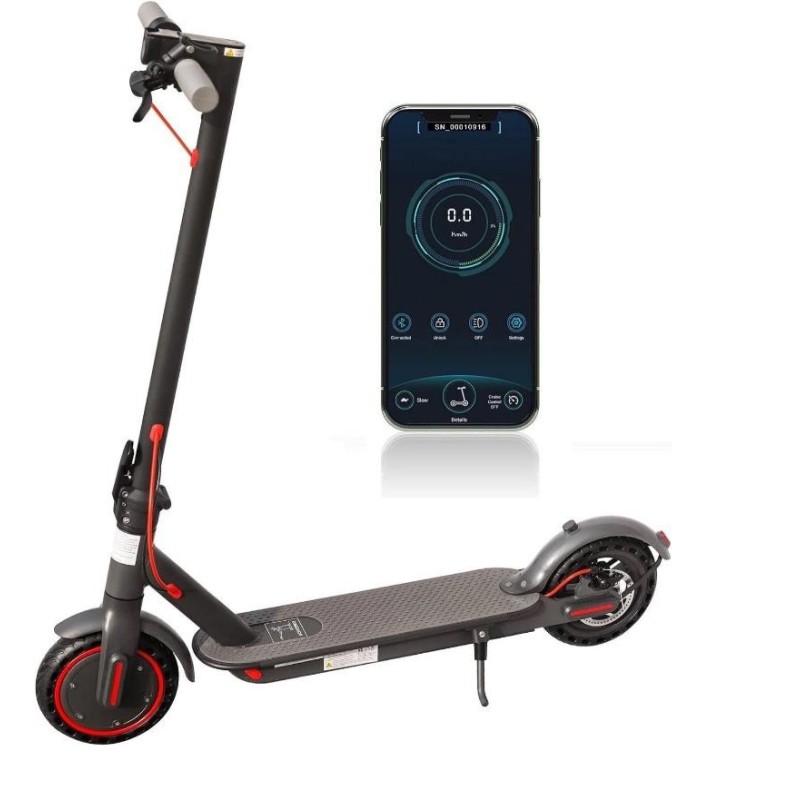 MONOPATTINO SCOOTER ELETTRICO E-SCOOTER NERO AS-STR880
