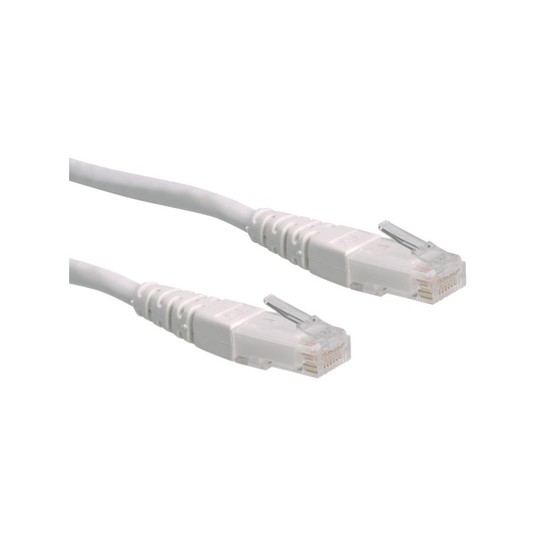 CAVO RETE UTP CAT6 3MT BIANCO NO SCHERMATO
