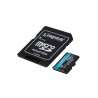 SD MICRO 256GB CL10 UHS-I CON ADATT 200MBS LET160MBS SCRITKINGSTON