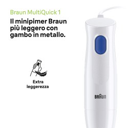 FRULLATORE AD IMMERSIONE MULTIQUICK 1 MQ102001M BIANCO
