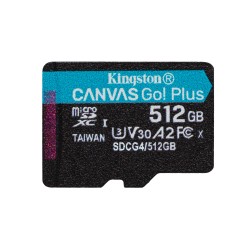 SD MICRO 512GB CL10 UHS-I CON ADATT 200MBS LET160MBS SCRITKINGSTON