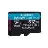 SD MICRO 512GB CL10 UHS-I CON ADATT 200MBS LET160MBS SCRITKINGSTON