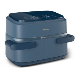 FRIGGITRICE AD ARIA MULTICOOKER 71 LITRI DUAL BASKET CON DIVISORIO BLU