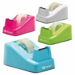 DISPENSER MINI DA BANCO PER NASTRI ADESIVI 15X10 - COLORI ASSORTITI BRILLIANTI - 1PZ 01300006