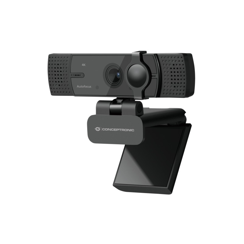 WEBCAM 4K AUTOFOCUS DOPPIO MIC BK 38402160 60FPS USB 20 PRIVACY