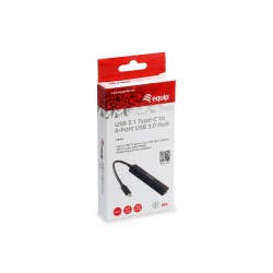 HUB USB C 32 4 PORTE BK 4USB A