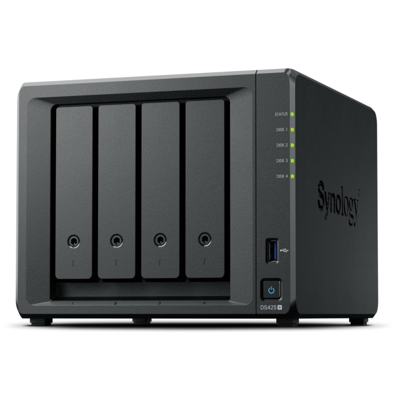 NAS SYNOLOGY DS425+ 4HD SATA2+2GB S ODIMM 1P RJ451GBE1P 25GBE