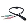 CUFFIA CMICROFONO 35MM BK CONTRVOLUME CAVO 18MT