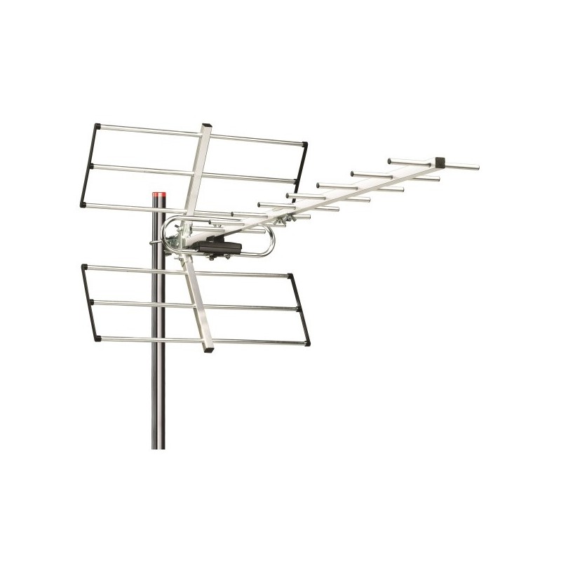 ANTENNA TV ESTERNA DA TETTO ANT11 - UHF A LARGA BANDA DVB 14 ELEMENTI