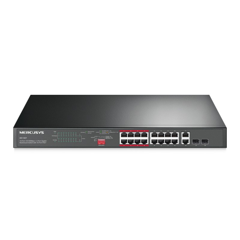 SWITCH DESKTOP MS106P POE RACK 2GBI 2P GIGABIT RJ45 16 POE