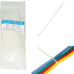 FASCETTE DENTATE 100PZ MM 25 X 150