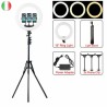 ANELLO DA ILLUMINAZIONE RING FILL LIGHT 18 LED CON CAVALLETTO INCLUSO Q-1800+Q-L001