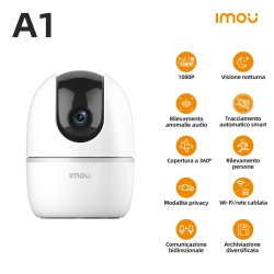 CAMERA CUBE A1 2MP 16X PTZ USB-C 36MMIR10SIRENAWIFIMICROSDRJ45