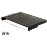 ARMADIO RACK RIPIANO 1 UNIT 19 PROFONDIT 300 MM UNIVERSALE NERO