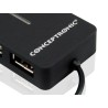 HUB USB 20 4 PORTE BK DA VIAGGIO 4USB A DESIGN COMPATTO