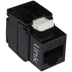 KEYSTONE UTP CAT6 RJ45 NERO 180 TOOLESS CONTATTI DORATI 50 MICRON