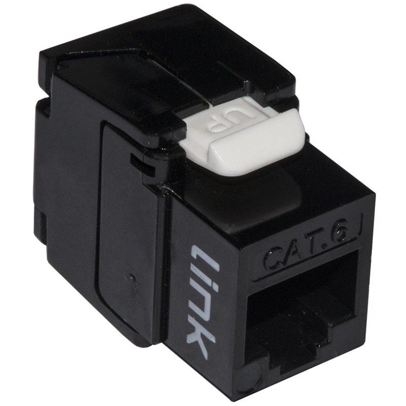 KEYSTONE UTP CAT6 RJ45 NERO 180 TOOLESS CONTATTI DORATI 50 MICRON
