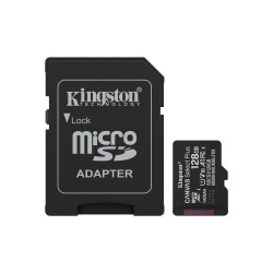 SD MICRO 128GB CL10 UHS-I CON ADATT 150MBS LET85MBS SCRITKINGSTON