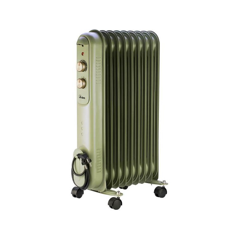 RADIATORE AD OLIO CURVY 9 RETR 9 ELEMENTI AR4R09VIN VERDE 2000W