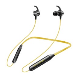 AURICOLARI BLUETOOTH SPORT GIALLI S18Y