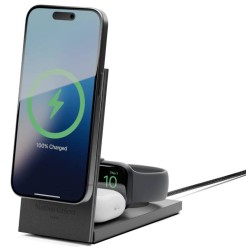 BASE WIRELESS 15W IPHONEAIRPO INT APPLE WATCH RISE 3-IN 1 QI2  NERO