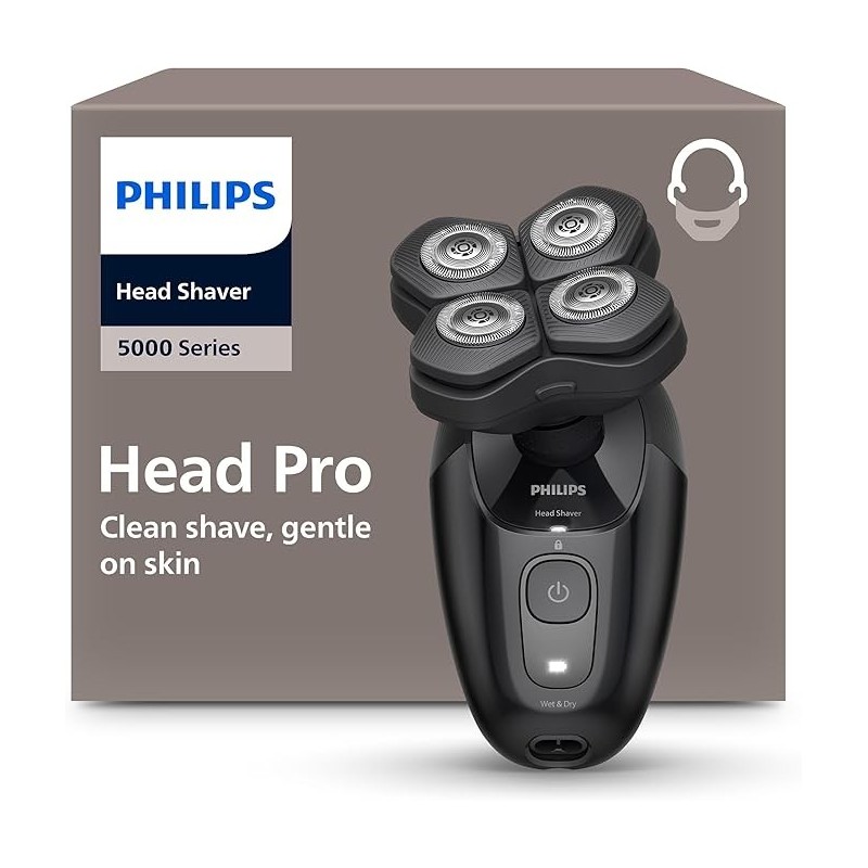 PHILIPS  RASOIO TESTA BATTERIA 60MI HS598015  4 TESTE