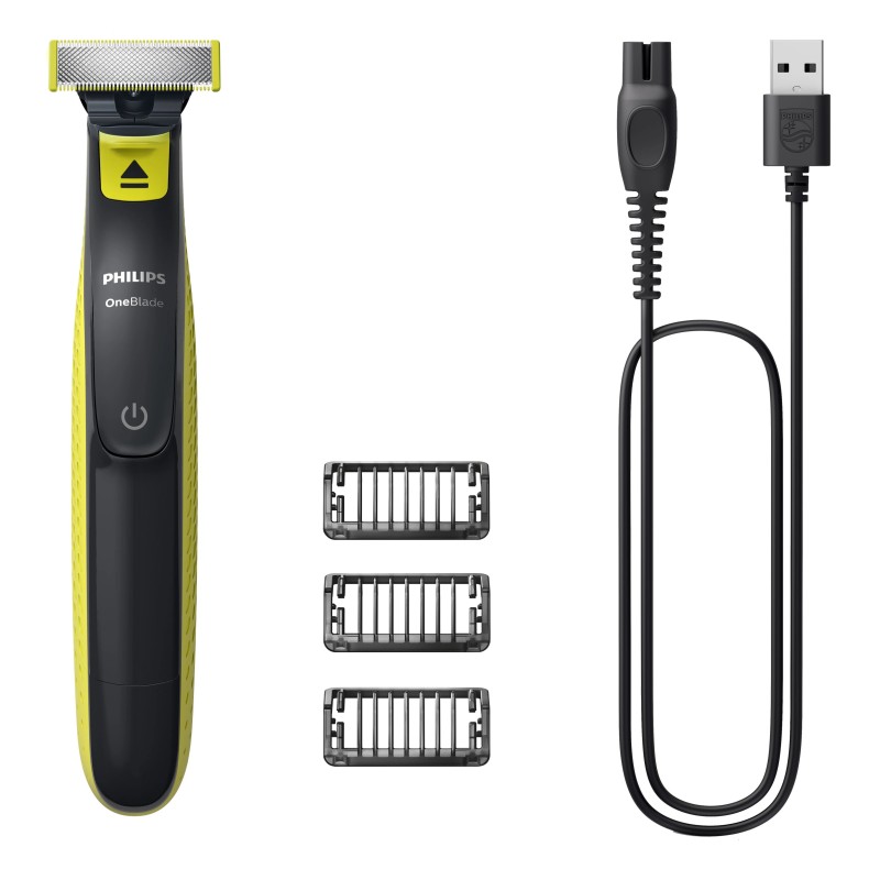 RASOIO ELETTRICO REGOLABARBA ONEBLADE QP272410 VERDE