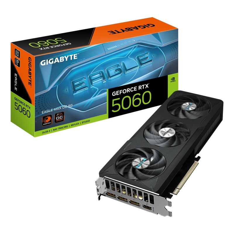 SCHEDA VIDEO GEFORCE RTX 5060 8 GB EAGLE MAX OC 8G GDDR7 GV-N5060EAGLEMAX OC-8GD