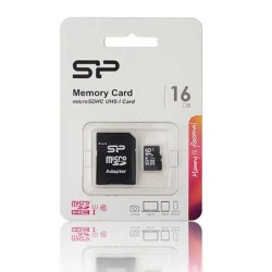 TRANS FLASH 16 GB UHS-I CLASS 10 CON ADATTATORE SP016GBSTH010V10SP