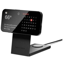 BASE WIRELESS 15W IPHONEAIRPODS APPLE WATCH RISE 3-IN 1 QI2  NERO