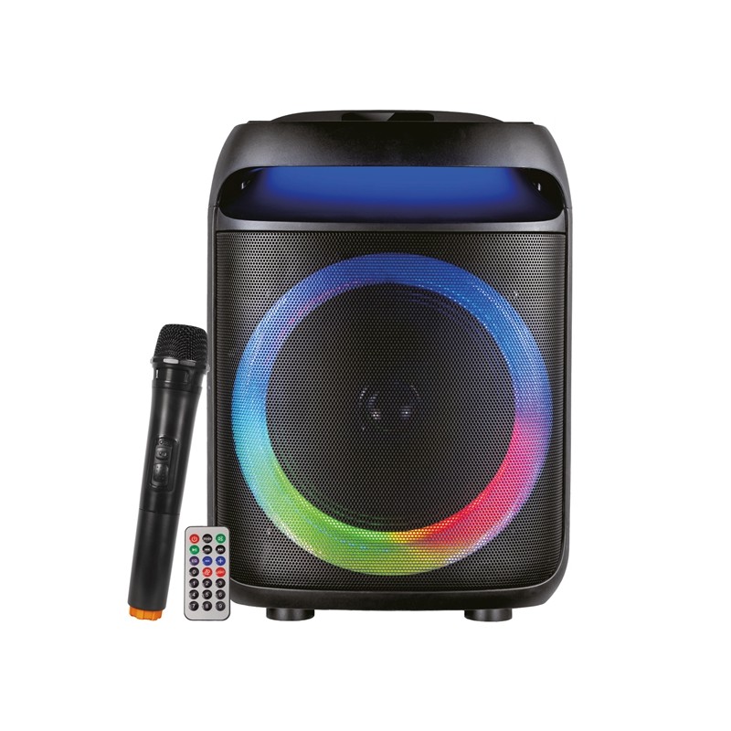 CASSA AUDIO DIFFUSORE AMPLIFICATO SONETRA CON RADIOMICROFONO - WOOFER 8