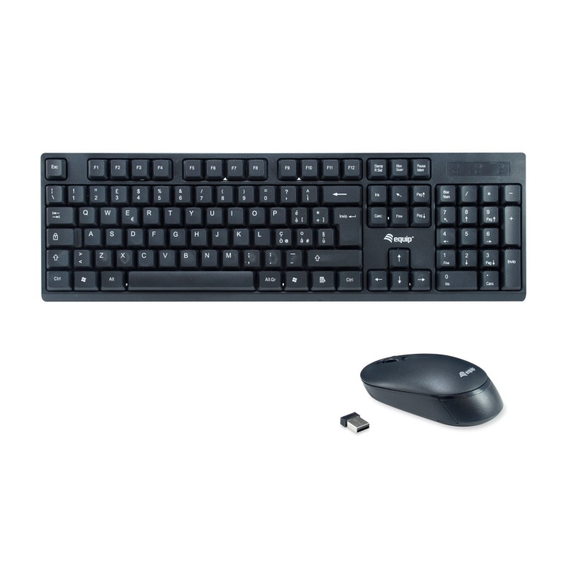 KIT TASTIERA E MOUSE WIRELESS - LAYOUT IT 245223 NERO