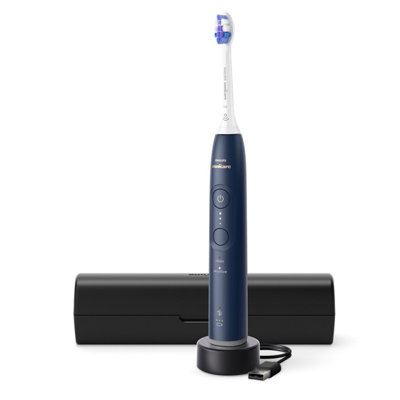 SPAZZOLINO DA DENTI ELETTRICO CON PHILIPS HX740305 SONICARE 6100 BLU