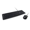 KIT TASTIERA + MOUSE CON FILO USB - NERA 245203