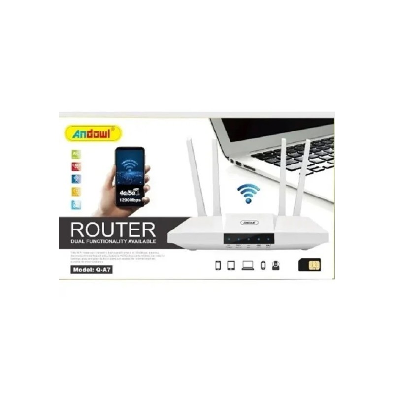 ROUTER WIRELESS 4G Q-A7 SIM+WAN DOPPIA FUNZIONE