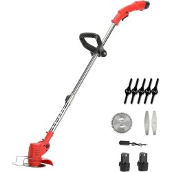 DECESPUGLIATORE ELETTRICO 2 BATTERIE 21V E CARICABATTERIE ADATTA PER TOSAERBA LAWN MOWER