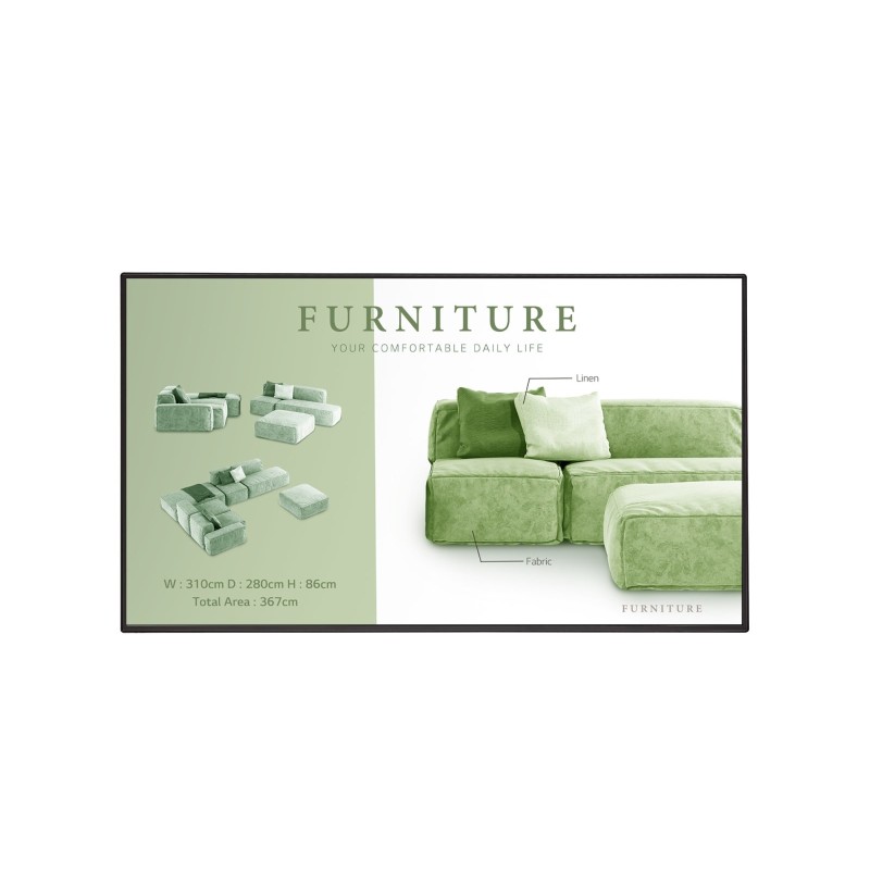 MON 55 IPS 500NIT UHD 4K HDMI DP R 55UM5N-H WEBOS RJ45