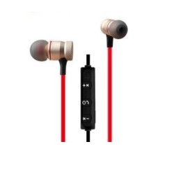 AURICOLARI CUFFIA SOUND STEREO WIRELESS SPORTS CON MICROFONO E CONTROLLI - ROSSOBIANCO