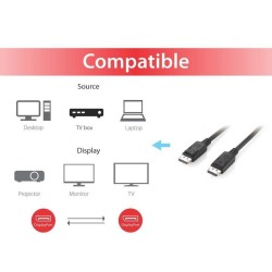 CAVO DISPLAYPORT DP 12 - 3 MT - 4K60HZ 119333