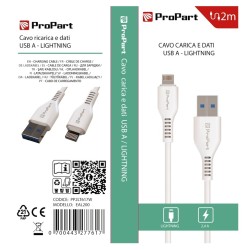 CAVO LIGHTNING - USB TIPO-A PP2LT617W ECL200 2MT BIANCO