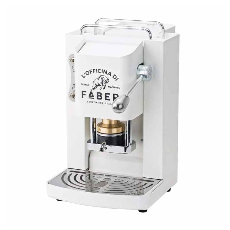 MACCHINA DA CAFF A CIALDE PRO DELUXE PURE WHITE CROMATO