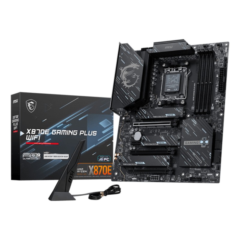 MB MSI X870E GAMING PLUS WIFI AM5 4DDR5 4PCIE 4M2 4SATA HDTYPE-C ATX