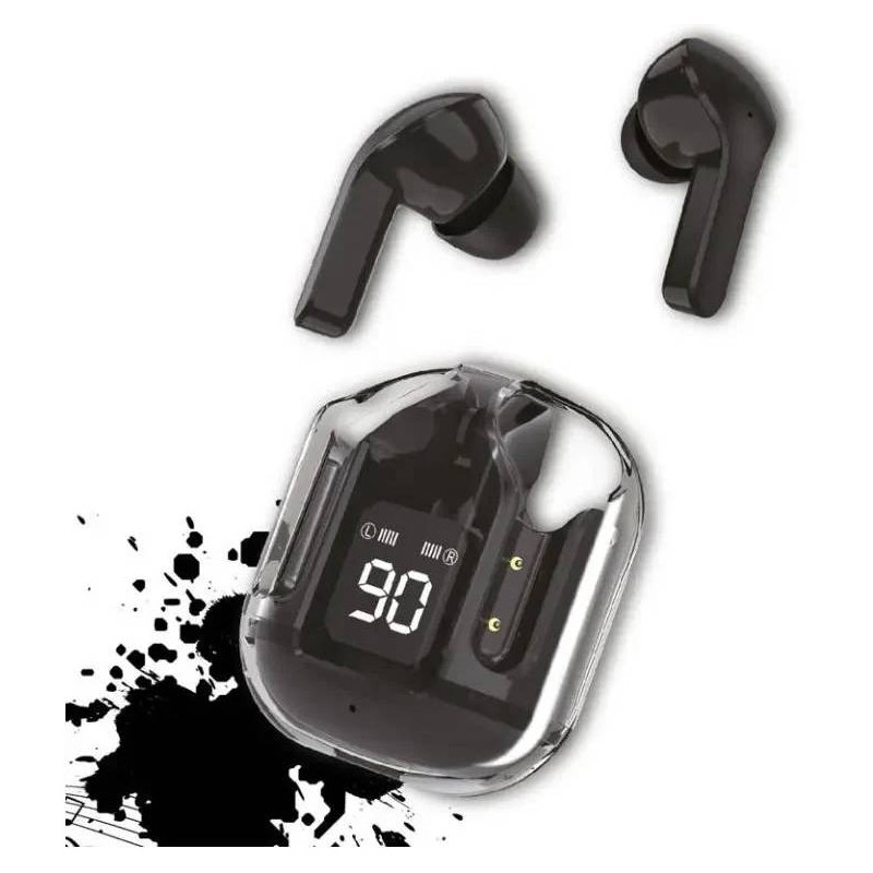 AURICOLARI BLUETOOTH 53 USBC DISP IPX4 NERO BATT300MAH APPLE ANDROID