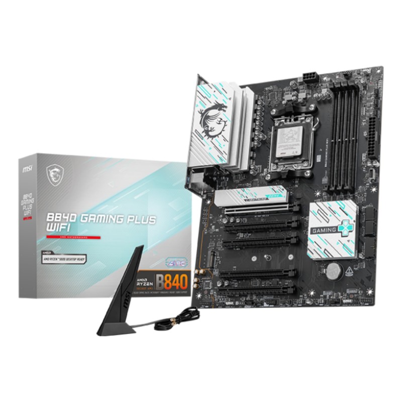 MB MSI B840 GAMING PLUS WIFI AM5 4DDR5 5PCIE 3M2 4SATA 1HDMI ATX