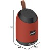 SPEAKER BT + BLUETOOTH PORTABLE ENERGIZER 6W + RADIO BTS 061 RED