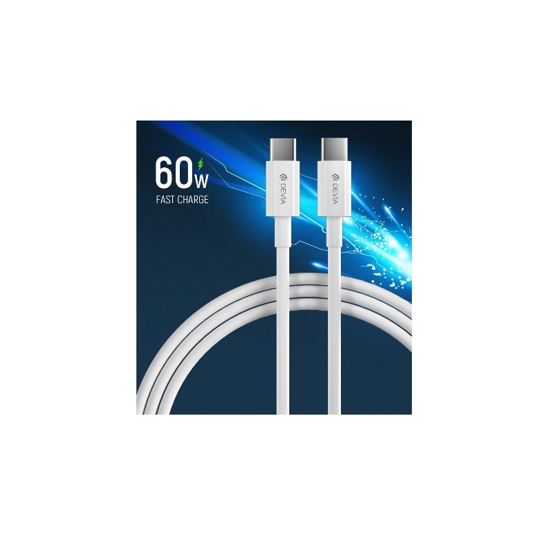 CAVO CARICATORE TYPE-C TO TYPE-C 3A 60W DEPDCC734W