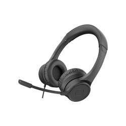 CUFFIA CMICROFONO USB RING BK CON CONTROLLER VOLUME SU CAVO