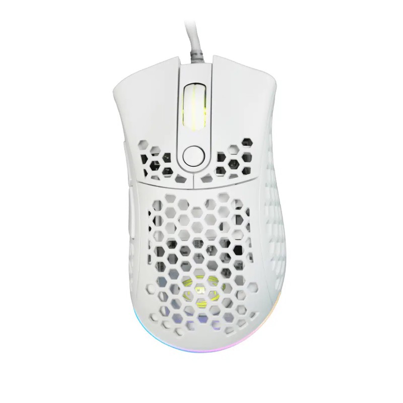 MOUSE USB GAMING MYST M80 WHITE 5 TASTI 10000DPI ILLUMINAZ RAINBOW
